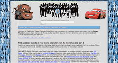 Desktop Screenshot of disneycars.cardboardcutoutworld.com