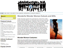 Tablet Screenshot of cardboardcutoutworld.com